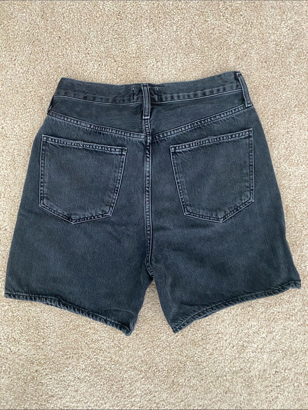 AGOLDE Black High-Rise Jean Shorts - Picture 3 of 3